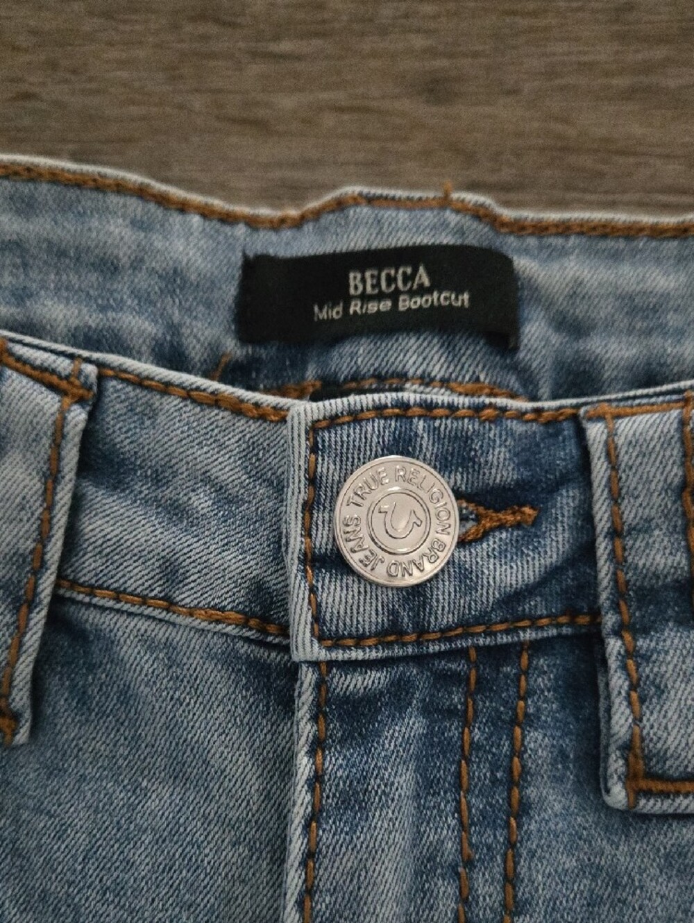 True Religion Light Blue Bootcut Jeans - Picture 3 of 11
